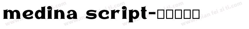 medina script字体转换